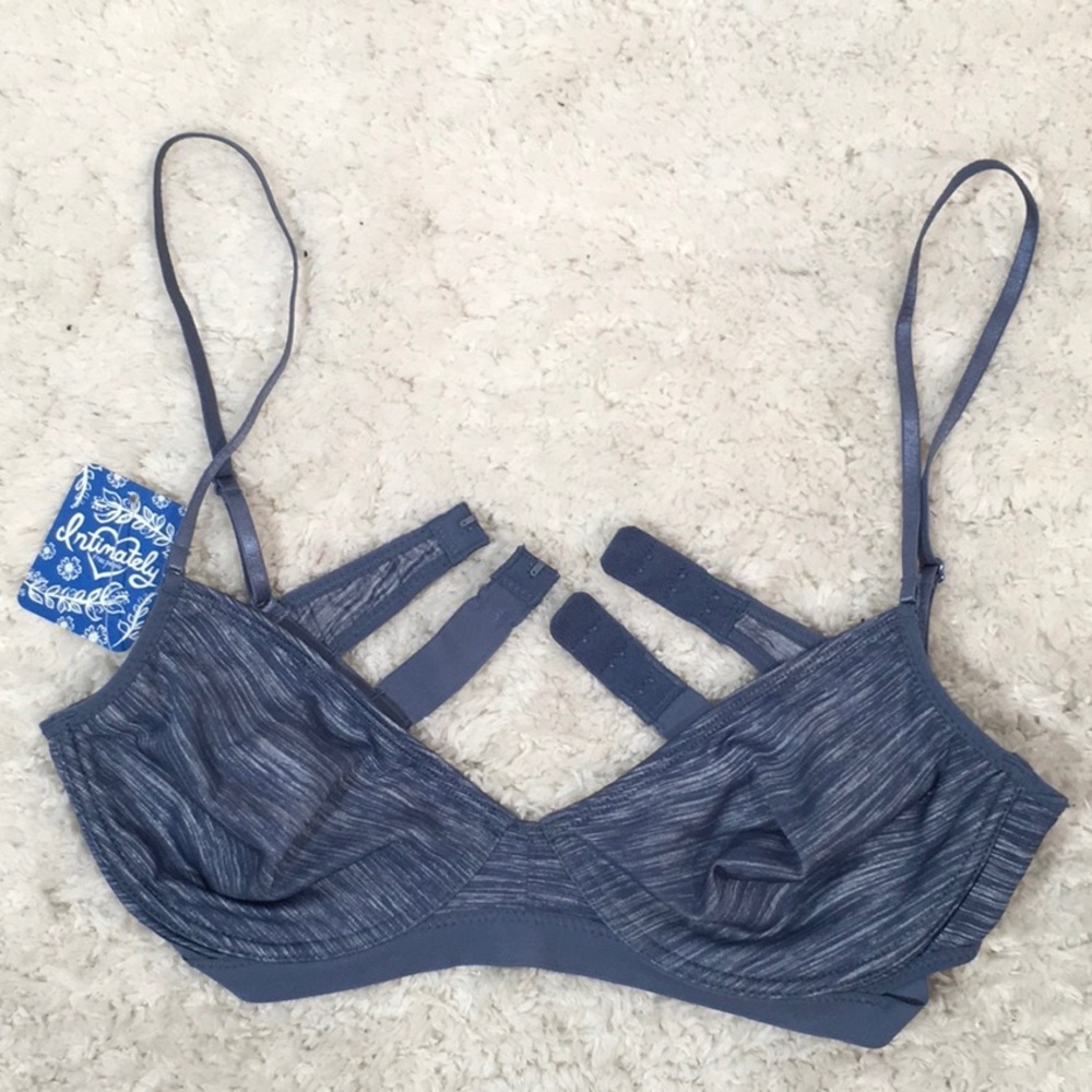 Free People Intimately blue denim bra